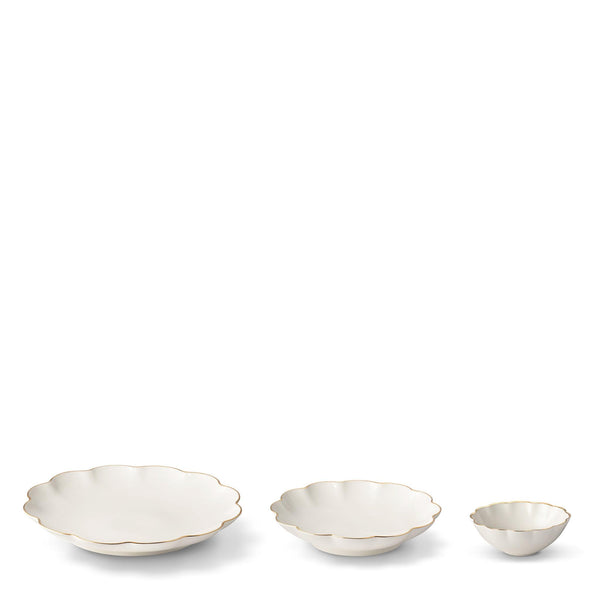 Load image into Gallery viewer, AERIN Scalloped Nesting Dish, Set of 3