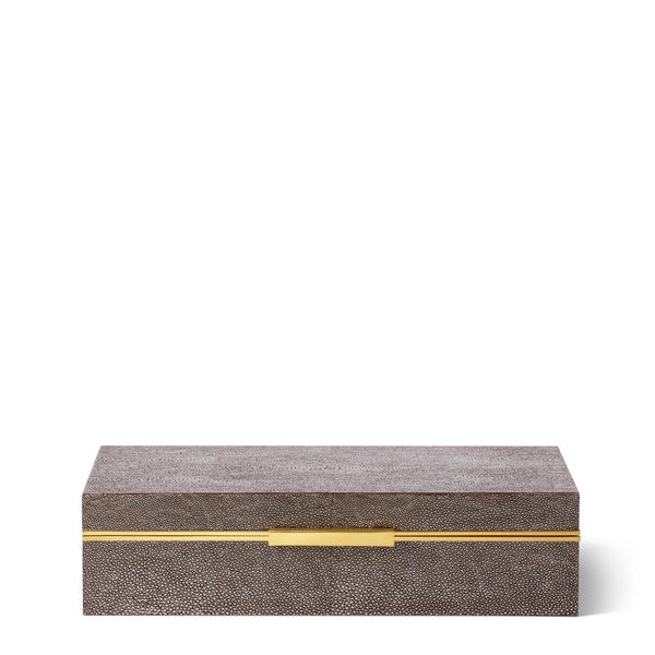 Load image into Gallery viewer, AERIN Shagreen Envelope Box - Chocolate