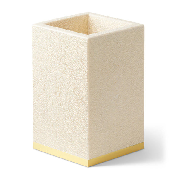 Load image into Gallery viewer, AERIN Shagreen Pencil Cup - Cream