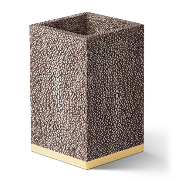 Load image into Gallery viewer, AERIN Shagreen Pencil Cup - Chocolate