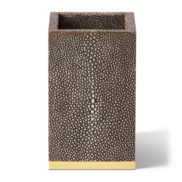 Load image into Gallery viewer, AERIN Shagreen Pencil Cup - Chocolate
