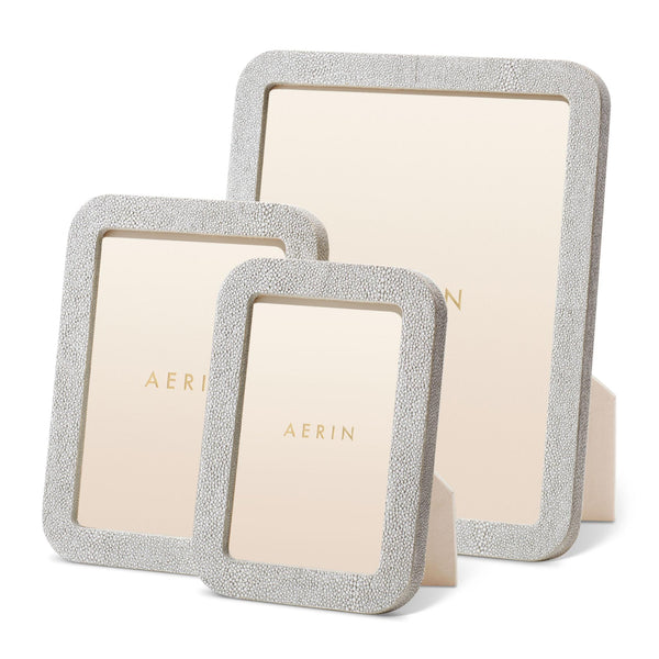 Load image into Gallery viewer, AERIN Modern Shagreen 5x7 Frame - Dove
