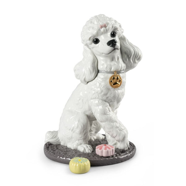 Load image into Gallery viewer, Lladro Poodle with Mochis Dog Figurine