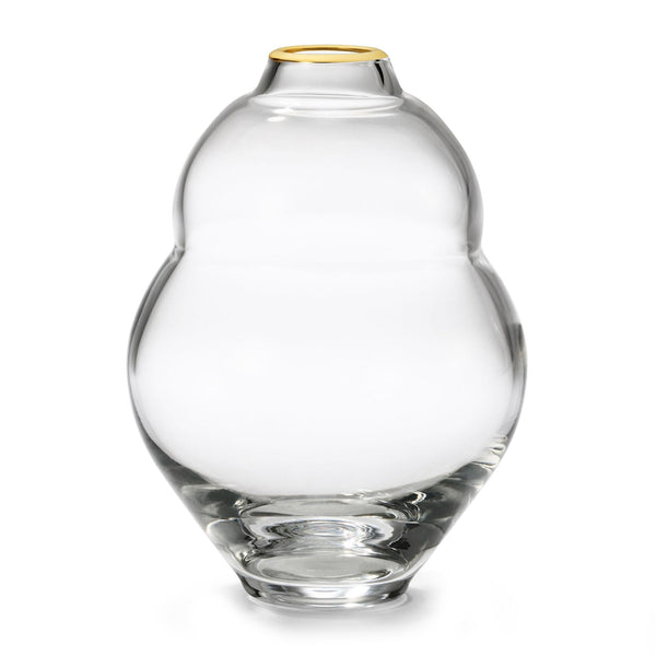 Load image into Gallery viewer, AERIN Sancia Gourd Glass Vase - Clear
