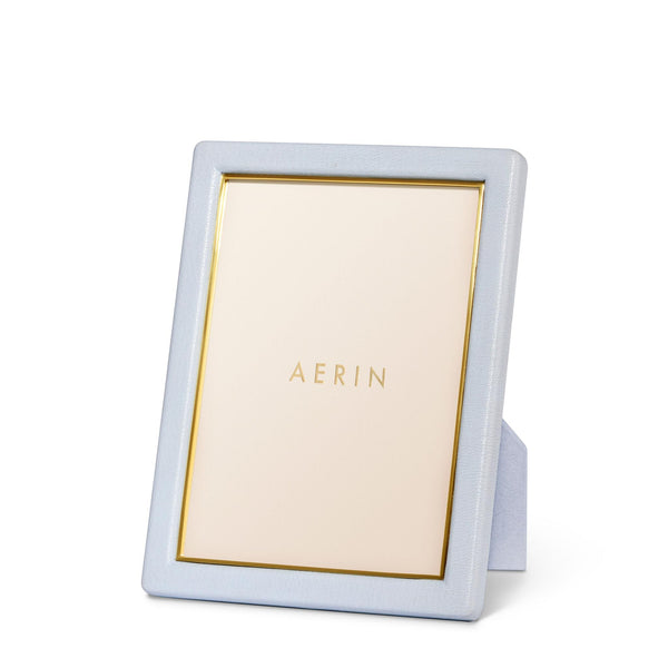 Load image into Gallery viewer, AERIN Piero Leather 5x7 Frame - Blue Haze