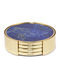 Load image into Gallery viewer, AERIN Lucas Mosaic Coaster, Set of 4 - Lapis