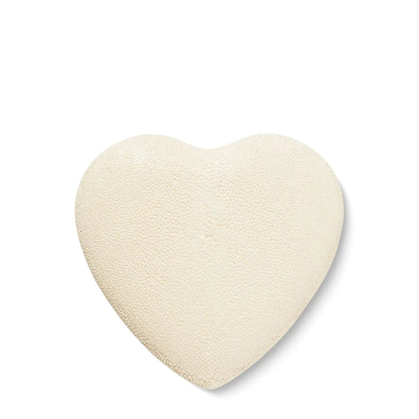 Load image into Gallery viewer, AERIN Shagreen Heart Hand Mirror, Cream