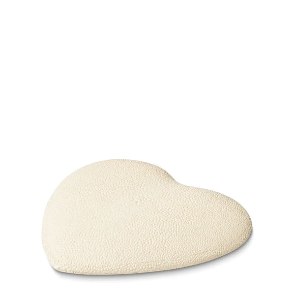 Load image into Gallery viewer, AERIN Shagreen Heart Hand Mirror, Cream