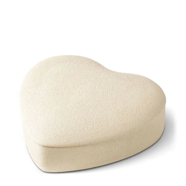 Load image into Gallery viewer, AERIN Shagreen Heart Jewelry Box, Cream