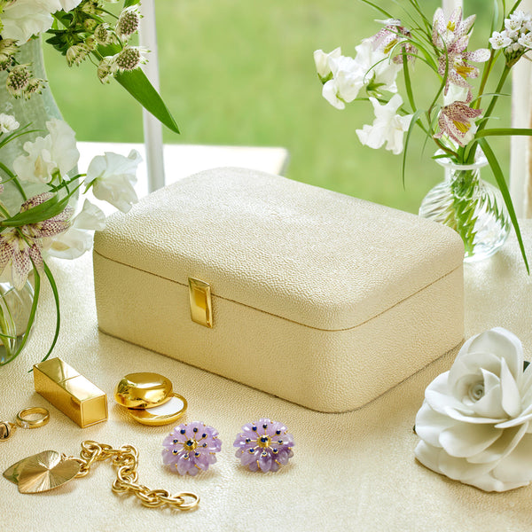 Load image into Gallery viewer, AERIN Abella Shagreen Small Jewelry Box