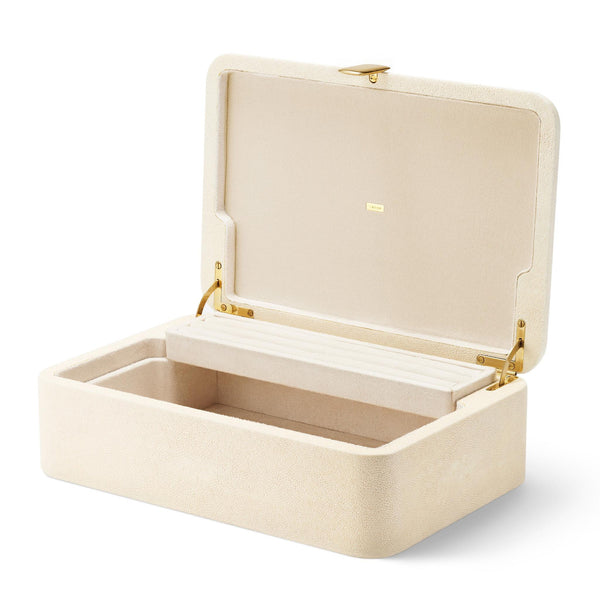 Load image into Gallery viewer, AERIN Abella Shagreen Large Jewelry Box
