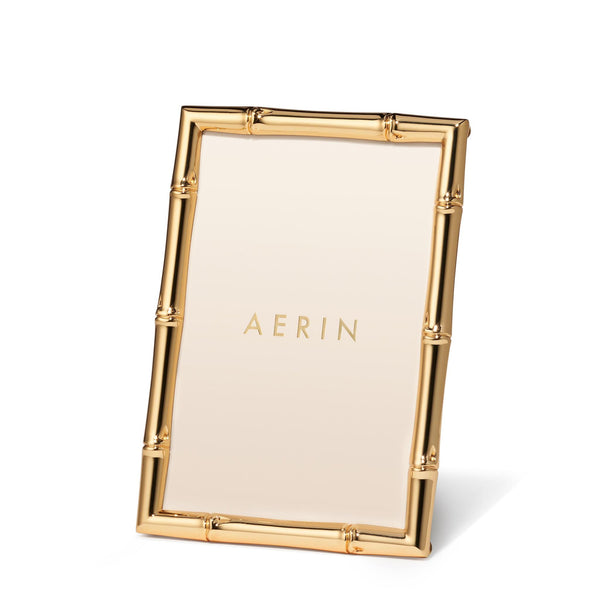Load image into Gallery viewer, AERIN Ava Bamboo 4x6 Frame - Gold