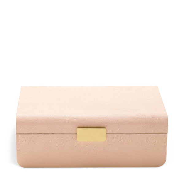 Load image into Gallery viewer, AERIN Modern Shagreen Large Jewelry Box - Blush