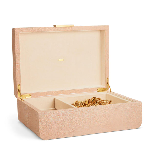 Load image into Gallery viewer, AERIN Modern Shagreen Large Jewelry Box - Blush