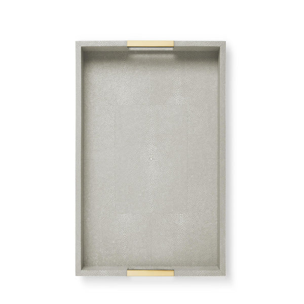Load image into Gallery viewer, AERIN Modern Shagreen Desk Tray - Dove