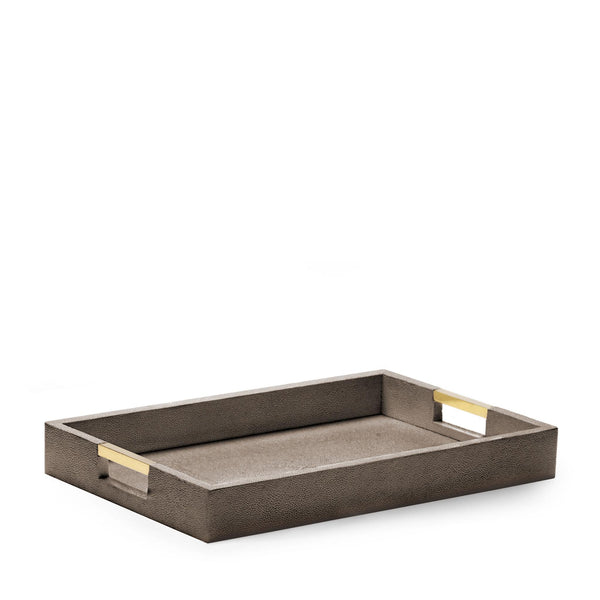 Load image into Gallery viewer, AERIN Modern Shagreen Desk Tray - Chocolate