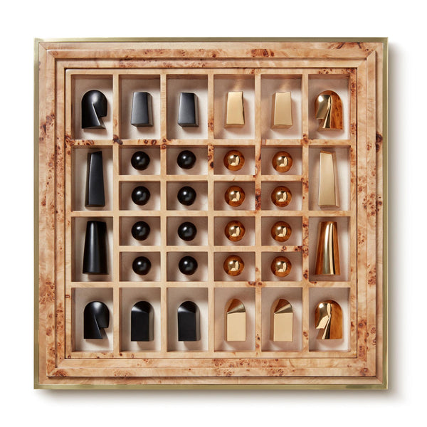 Load image into Gallery viewer, AERIN Shagreen Chess Set - Cream