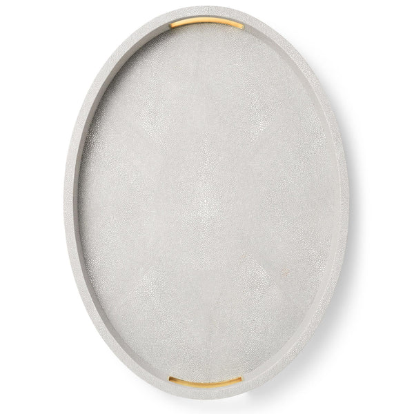 Load image into Gallery viewer, AERIN Modern Shagreen Cocktail Tray - Dove