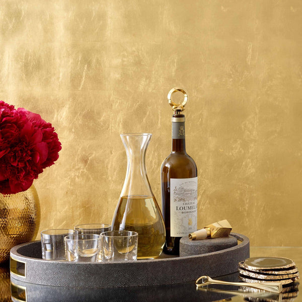 Load image into Gallery viewer, AERIN Shagreen Coaster, Set of 4 - Chocolate