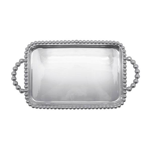 Load image into Gallery viewer, Mariposa Pearled Medium Service Tray