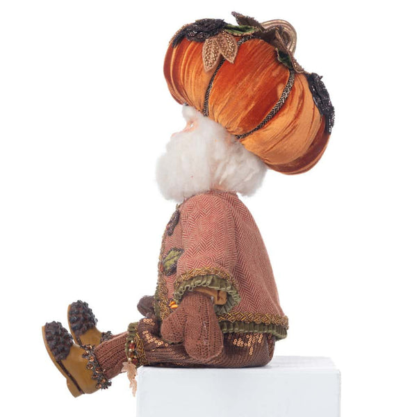 Load image into Gallery viewer, Katherine's Collection Harvest Pumpkin Hat Ledge Sitter