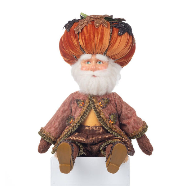 Load image into Gallery viewer, Katherine's Collection Harvest Pumpkin Hat Ledge Sitter