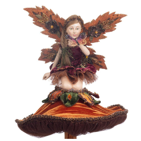 Load image into Gallery viewer, Katherine's Collection Fairy on Mushroom Figure