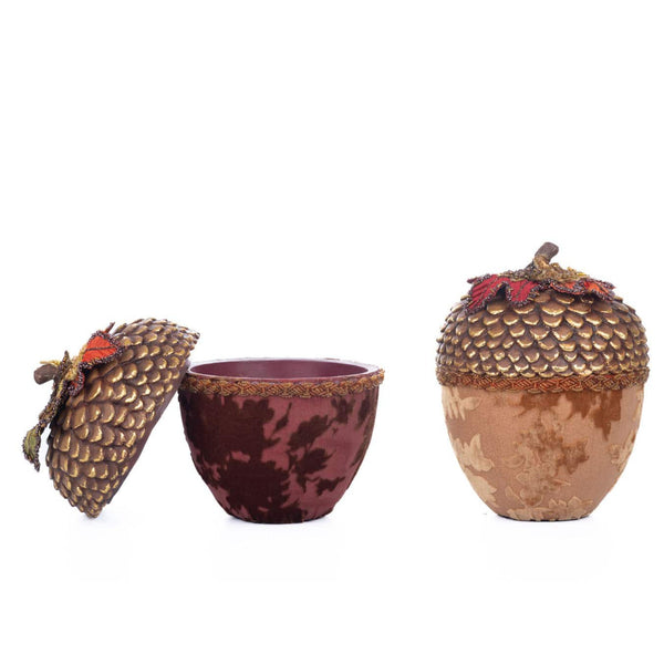 Load image into Gallery viewer, Katherine's Collection Acorn Containers, Set of 2