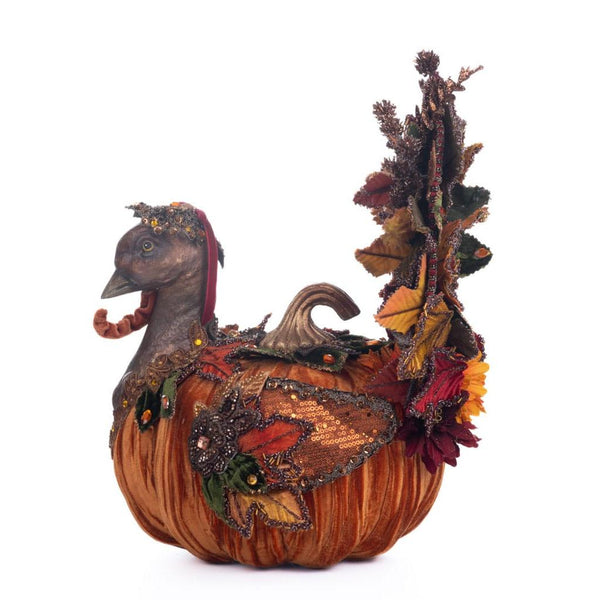 Load image into Gallery viewer, Katherine's Collection Harvest Forage Pumpkin Turkey