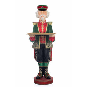 Katherine's Collection Christmas in the City Nutcracker Doorman Server 48-Inch