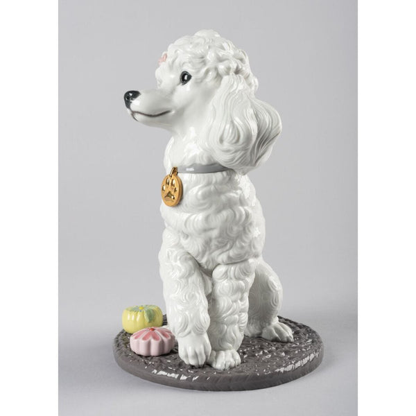 Load image into Gallery viewer, Lladro Poodle with Mochis Dog Figurine