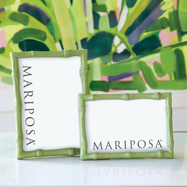 Load image into Gallery viewer, Mariposa Bamboo Green 4x6 Frame
