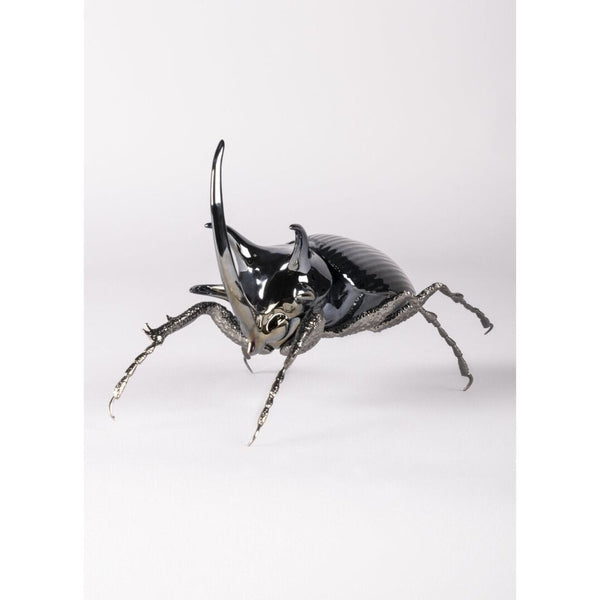 Load image into Gallery viewer, Lladro Rhinoceros Beetle Figurine