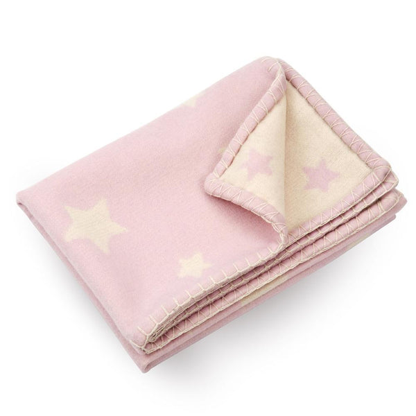 Load image into Gallery viewer, Halcyon Days Baby Girl - Pink - Merino Cashmere - Baby Blanket