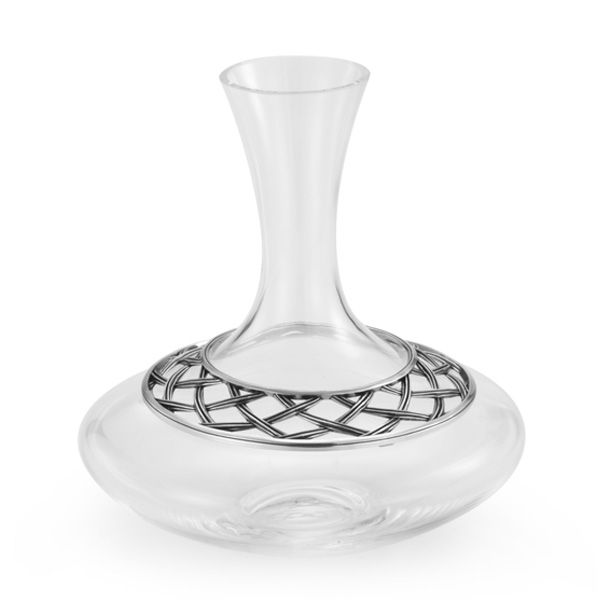 Load image into Gallery viewer, Royal Selangor Wicker Wine Decanter