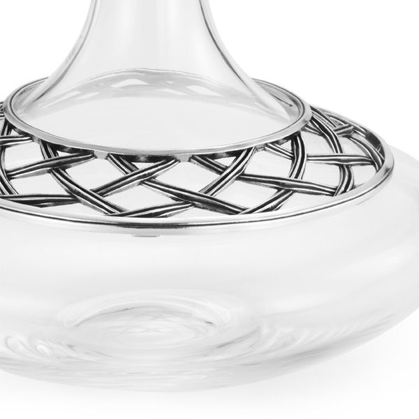 Load image into Gallery viewer, Royal Selangor Wicker Wine Decanter