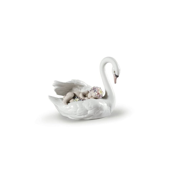 Load image into Gallery viewer, Lladro Drifting through Dreamland Swan Figurine