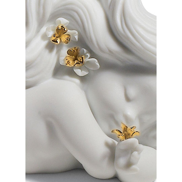 Load image into Gallery viewer, Lladro Day Dreaming at Sea Mermaid Figurine - Golden Lustre