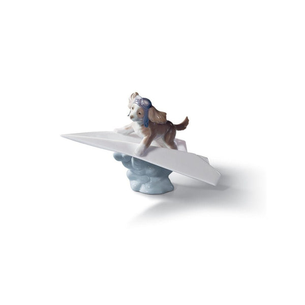 Load image into Gallery viewer, Lladro Let's Fly Away Dog Figurine
