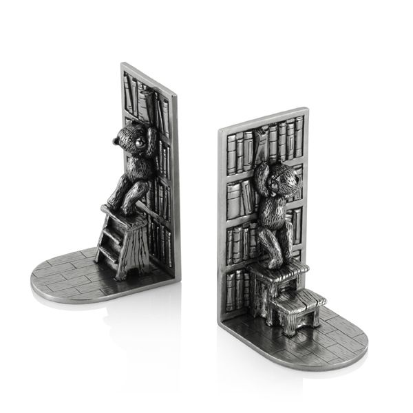 Load image into Gallery viewer, Royal Selangor Teddy Bears' Picnic Library Bookends