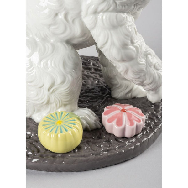 Load image into Gallery viewer, Lladro Poodle with Mochis Dog Figurine