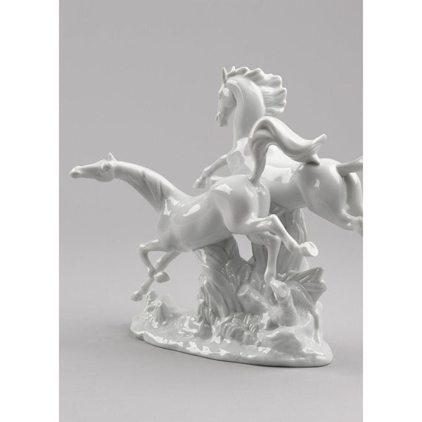 Load image into Gallery viewer, Lladro Horses Galloping Figurine
