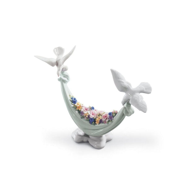Load image into Gallery viewer, Lladro Petals of Peace Doves Figurine
