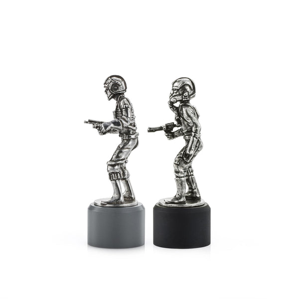 Load image into Gallery viewer, Royal Selangor Rebel & Imperial Pilot Rook Chess Piece Pair