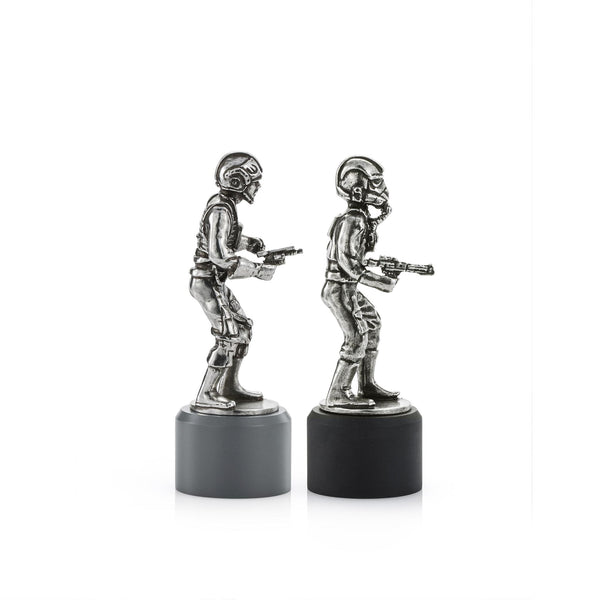 Load image into Gallery viewer, Royal Selangor Rebel & Imperial Pilot Rook Chess Piece Pair