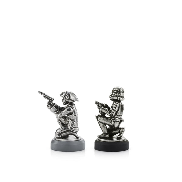 Load image into Gallery viewer, Royal Selangor Rebel Trooper & Stormtrooper Pawn Chess Piece Pair