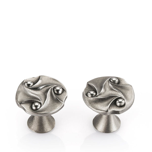 Load image into Gallery viewer, Royal Selangor Bud & Crescent Cufflinks