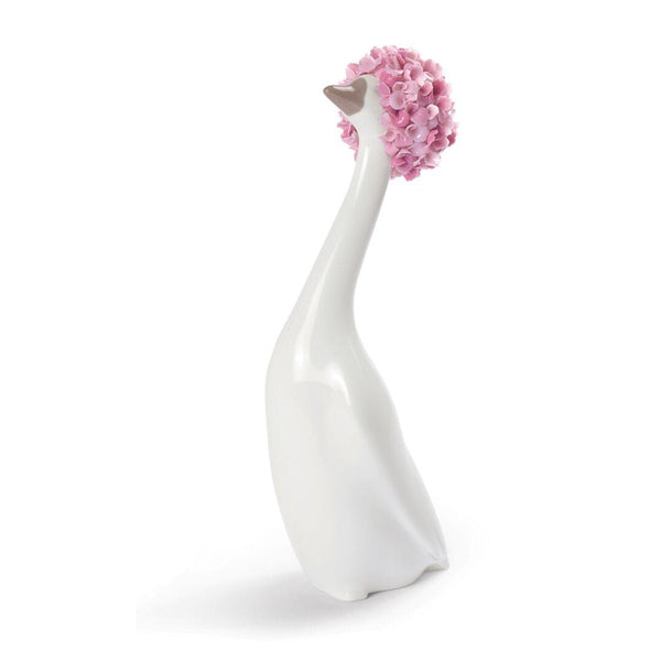Load image into Gallery viewer, Lladro Goossiping Goose Figurine - Pink