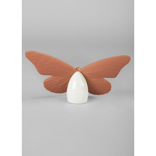 Load image into Gallery viewer, Lladro Butterfly Figurine - Golden Luster & Coral