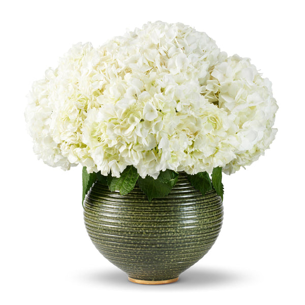 Load image into Gallery viewer, AERIN Calinda Moon Vase - Forest Green